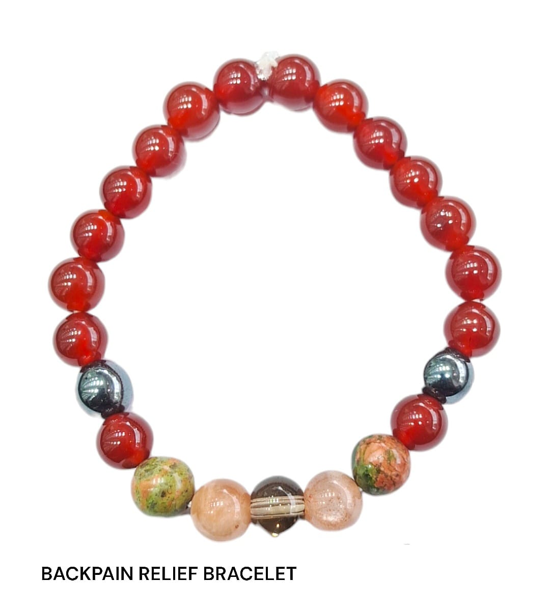 Back Pain Support Crystal Bracelet Grounding & Strength Energy